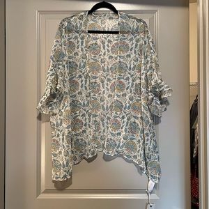 Lucky Brand sheer chiffon cover up